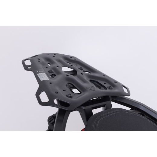 SW MOTECH ADVENTURE-RACK BLACK. MOTO GUZZI STELVIO (23-).