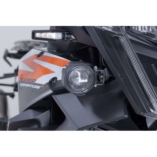SW MOTECH LIGHT MOUNTS BLACK. KTM 1390 SUPER ADVENTURE S / EVO (24-).