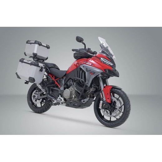SW MOTECH ADVENTURE SET TRAX ADV SILVER. DUCATI MULTISTRADA V4 (20-).