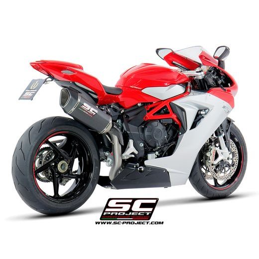 VÝFUKOVÝ SYSTÉM SC PROJECT PRO MV AGUSTA - F3 800 (2013 - 2016) - EAS ABS - RC - SC1-R MUFFLER, HIGH POSITION, CARBON FIBER