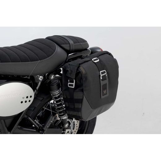 SW MOTECH LEGEND GEAR SIDE BAG SYSTEM LC BLACK EDITION TRIUMPH STREET CUP / SCRAMBLER / TWIN