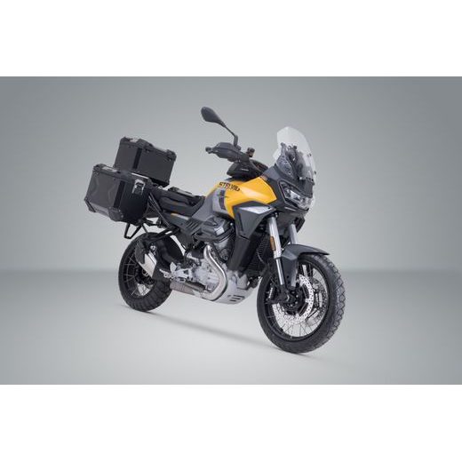 SW MOTECH ADVENTURE SET TRAX ADV BLACK. MOTO GUZZI STELVIO (23-).