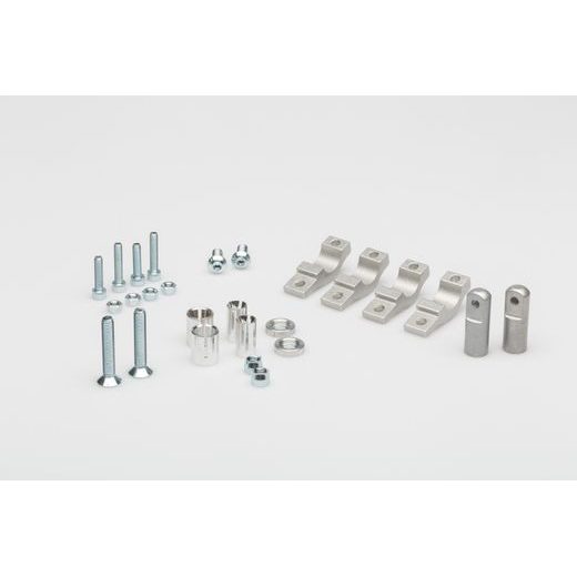 SW MOTECH MINI EGO VÝZTUHY ČERNÁ. MONTÁŽNÍ SADA PRO ŘÍDÍTKA 22 MM VČETNĚ.