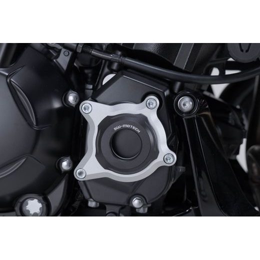 SW MOTECH ENGINE CASE PROTECTOR BLACK/SILVER. KAWASAKI Z1100 (25-).