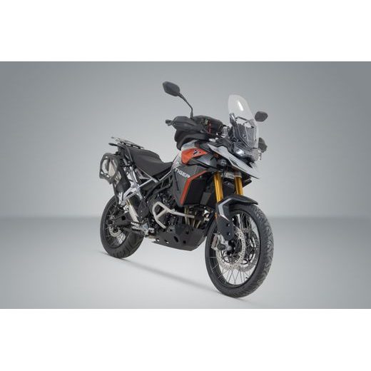 SW MOTECH ADVENTURE SET DUSC WITH TOP CASE XL BLACK. TRIUMPH TIGER 900/GT/RALLY/PRO (19-23).
