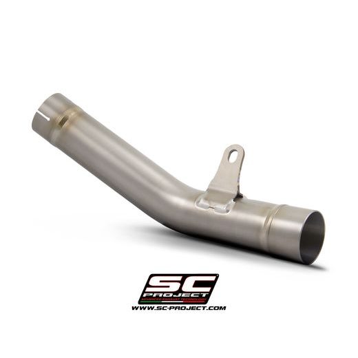VÝFUKOVÉ SVODY BEZ KONCOVKY SC PROJECT PRO KAWASAKI - NINJA ZX-6R 636 (2019 - 2021) - CENTRAL LINK PIPE, TITANIUM, COMPATIBLE WITH S1, SC1-R, SC1-S, CR-T AND GP70-R MUFFLERS (MUFFLER NOT INCLUDED)