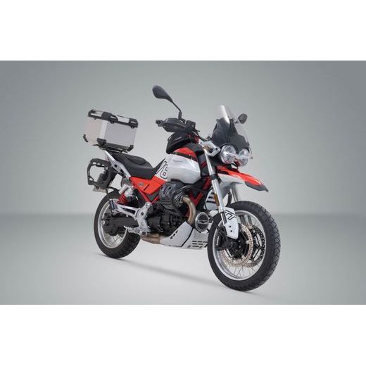 SW MOTECH TRAX ADV TOP CASE SYSTEM SILVER. MOTO GUZZI V85 TT (24-).