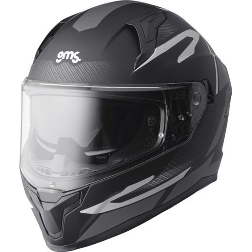 INTEGRÁLNÍ HELMA GMS VELOX ZG12601 MATNÁ ČERNÁ-ŠEDÁ XS