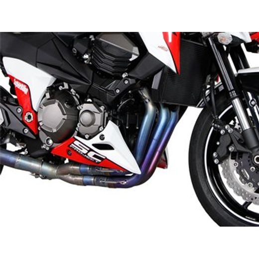 VÝFUKOVÉ SVODY BEZ KONCOVKY SC PROJECT PRO KAWASAKI - Z 800 E VERSION (2012 - 2016) - FULL EXHAUST SYSTEM 4-2-1, TITANIUM, COMPATIBLE WITH SLIP-ON MUFFLERS (OVAL, GP-M2, GP-TECH, CR-T), NOT INCLUDED