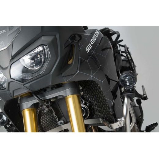 SW MOTECH EVO DÁLKOVÉ SVĚTLO LED SET ČERNÝ S OBJÍMKAMI NA PADACÍ RÁMY