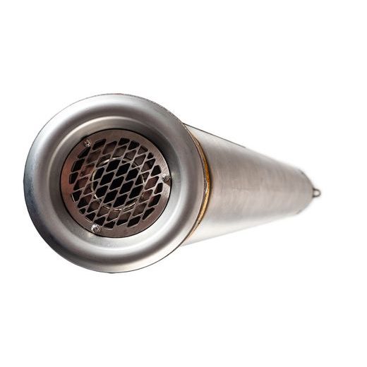 KONCOVKA VÝFUKU SLIP-ON GPR POWERCONE EVO E4.D.128.CAT.PCEV BROUŠENÁ NEREZOVÁ OCEL ZAHRNUJE SPOJOVACÍ SVOD, ODNÍMATELNÝ DB KILLER A KATALYZÁTOR