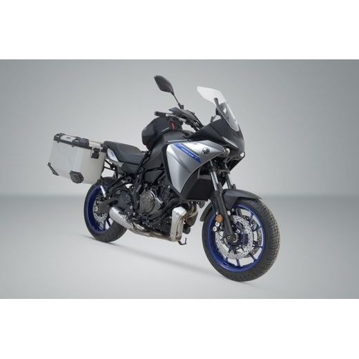 SW MOTECH TRAX ADV SADA KUFRŮ STŘÍBRNÉ 45/45 L. YAMAHA MT-07 TRACER (16-25). RM30,RM31