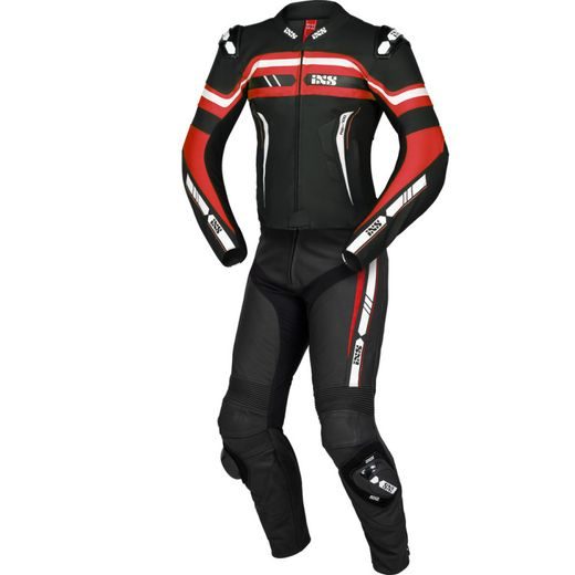 2PCS SPORT SUIT IXS LD RS-700 X70021 ČERNO-ČERVENO-BÍLÁ 102H