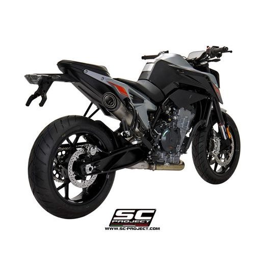 VÝFUKOVÝ SYSTÉM SC PROJECT PRO KTM - 790 DUKE (2018 - 2020) - S1 MUFFLER, TITANIUM, WITH CARBON FIBER END CAP