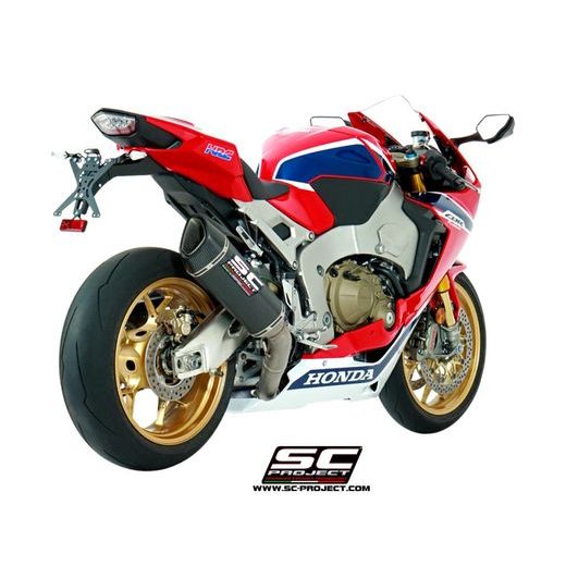 VÝFUKOVÝ SYSTÉM SC PROJECT PRO HONDA - CBR1000RR (2017 - 2019) - SP - SP2 - SC1-R MUFFLER, HIGH POSITION, CARBON WITH CARBON FIBER END CAP