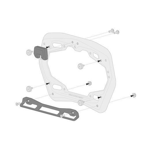 SW MOTECH SADA ADAPTÉRU PRO , PRO SHAD 2.