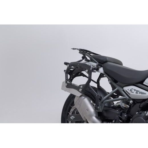 SW MOTECH TRAX ADV ALUMINIUM CASE SYSTEM BLACK. 45/45L. ROYAL ENFIELD HIMALAYAN 450 (23-).