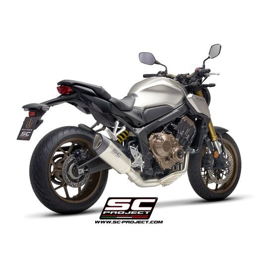 VÝFUKOVÝ SYSTÉM SC PROJECT PRO HONDA - CB650R (2019 - 2020) - FULL EXHAUST SYSTEM 4-1, WITH SC1-R MUFFLER, CARBON FIBER, WITH CARBON FIBER END CAP