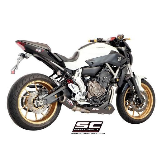 VÝFUKOVÝ SYSTÉM SC PROJECT PRO YAMAHA - MT-07 (2013 - 2016) - FULL EXHAUST SYSTEM 2-1, WITH CR-T MUFFLER, TITANIUM