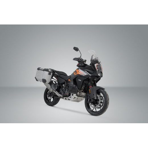SW MOTECH TRAX ADV SADA BOČNÍCH KUFRŮ-STŘÍBRNÉ 45/37 L. KTM 1290 SUPER ADV.
