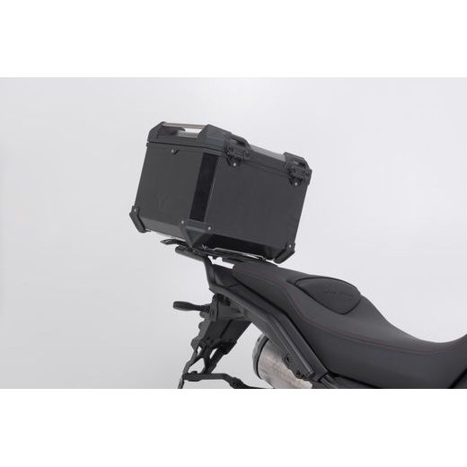 SW MOTECH ADVENTURE-RACK BLACK. MOTO GUZZI V85 STRADA (24-).