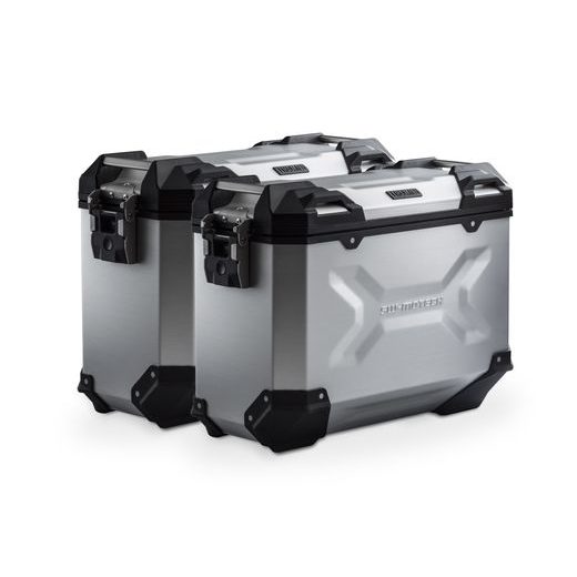 SW MOTECH TRAX ADV ALUMINUM CASE SYSTEM SILVER. 45/37 L. DUCATI MULTISTRADA V2/V2S (24-).