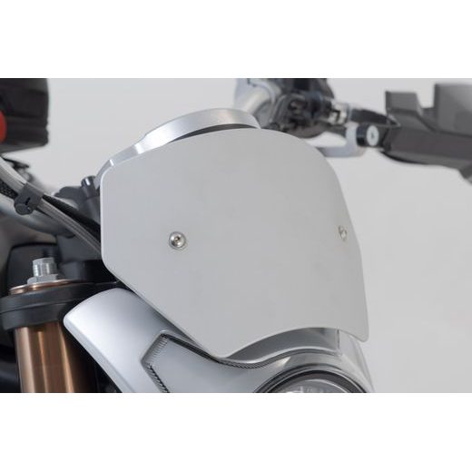 SW MOTECH VĚTRNÝ ŠTÍTEK STŘÍBRNÝ,CFMOTO 700CL-X HERITAGE (22-).