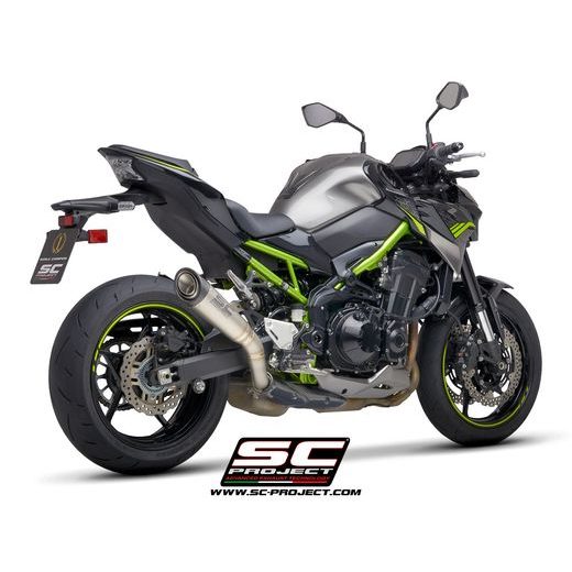 VÝFUKOVÝ SYSTÉM SC PROJECT PRO KAWASAKI - Z 900 A2 (2020 - 2022) - EURO 5 - S1 MUFFLER, TITANIUM, WITH CARBON FIBER END CAP