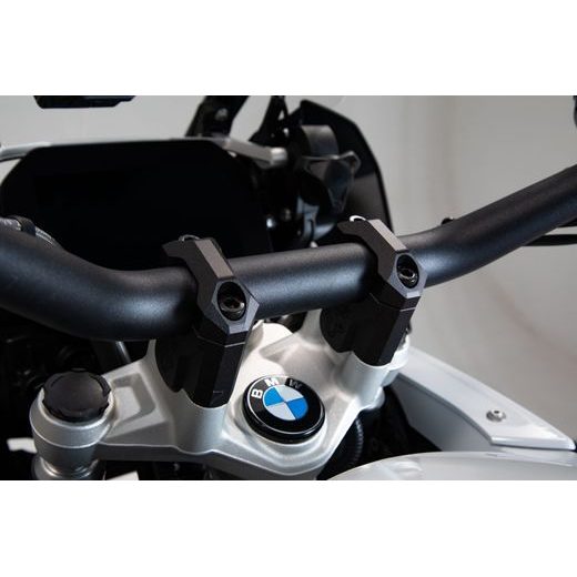 SW MOTECH ZVÝŠENÍ ŘÍDÍTEK 40 MM BMW R1200GS (12-18), R1250GS/ ADV.(18-). ČERNÉ