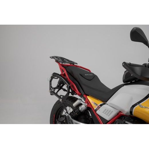 SW MOTECH DUSC HARD CASE SYSTEM BLACK. 33/41 L. MOTO GUZZI V85 TT (19-23).