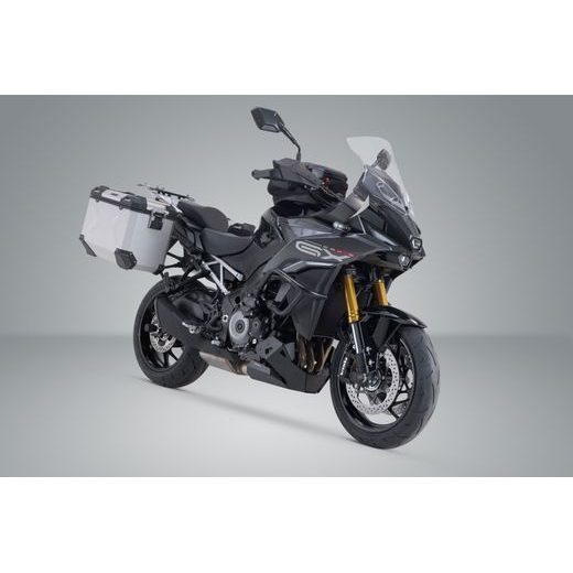 SW MOTECH TRAX ADV ALUMINIUM CASE SYSTEM SILVER. 45/45 L. SUZUKI GSX-S1000GX (23-).