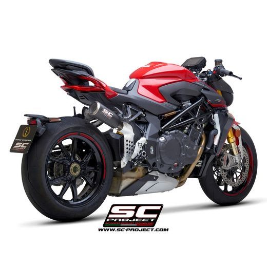 VÝFUKOVÝ SYSTÉM SC PROJECT PRO MV AGUSTA - BRUTALE 1000 RR – SERIE ORO (2019-2022) - CR-T M2 MUFFLERS, CARBON FIBRE, WITH TITANIUM END CAP