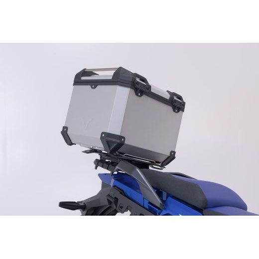 SW MOTECH TRAX ADV TOP CASE SYSTEM STŘÍBRNÝ SUZUKI V STROM 650 / 1000 / 1050.