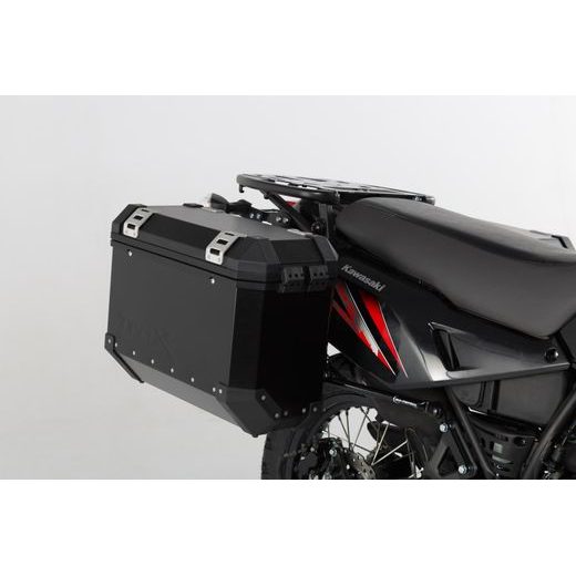 SW MOTECH EVO BOČNÍ NOSIČE ČERNÉ. ZESÍLENÉ. KAWASAKI KLR650 (08-).