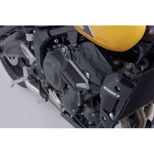 SW MOTECH FRAME SLIDER KIT BLACK. TRIUMPH TRIDENT 660 / TIGER 660 (21-).
