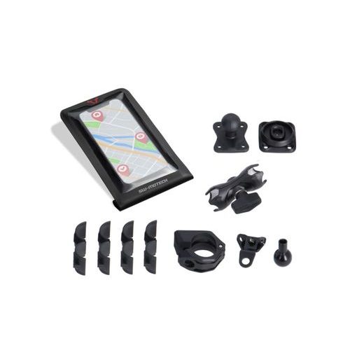 SW MOTECH APRILIA - TUONO V4 1100 RR / FACTORY - UNIVERSAL GPS MOUNT KIT S SMARTPHONE DRYBAG. VČ. 2" KLEMA, DRŽÁK NA ŘÍDÍTKA /ZRCÁTKO