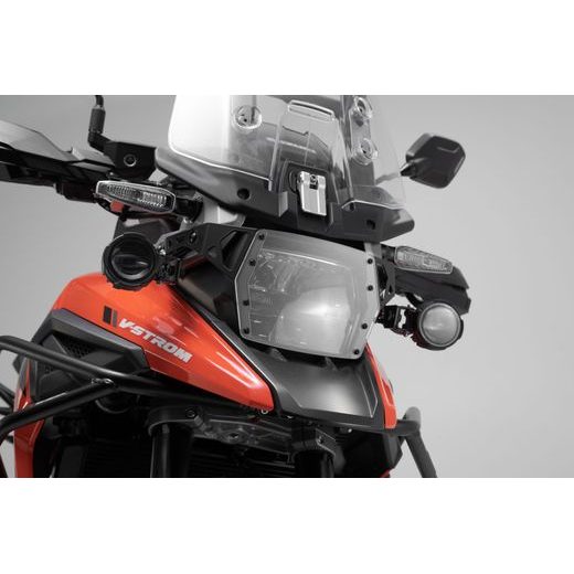 SW MOTECH EVO MLHOVÉ SVĚTLO DRŽÁKY KIT ČERNÁ. SUZUKI V-STROM 1050 (19-).