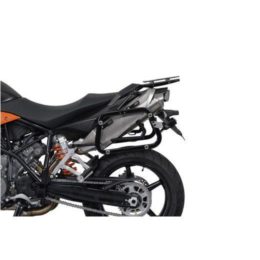 SW MOTECH TRAX ADV SADA SILVER. 37/37 L. KTM 990 SM / SM-T / SM R / 950