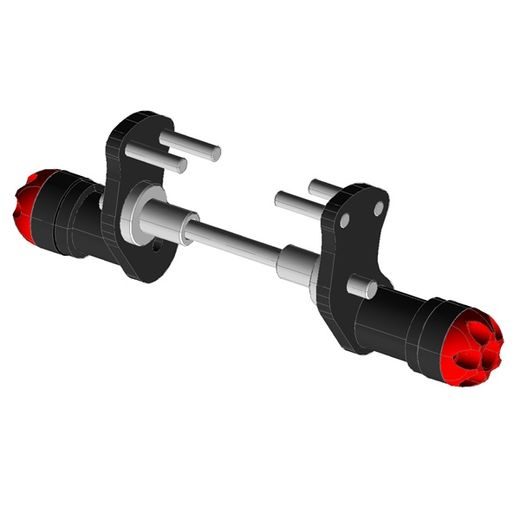 PROTEKTORY NA RÁM GATLING - DUCATI MULTISTRADA 620/1000 + HYPERMOTARD 796/1098