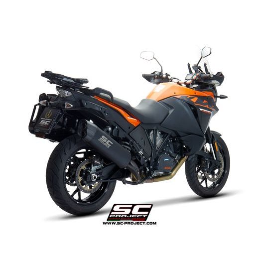 VÝFUKOVÝ SYSTÉM SC PROJECT PRO KTM - 1090 ADVENTURE (2017 - 2019) - ADVENTURE MUFFLER, TITANIUM, MATT BLACK PAINTED