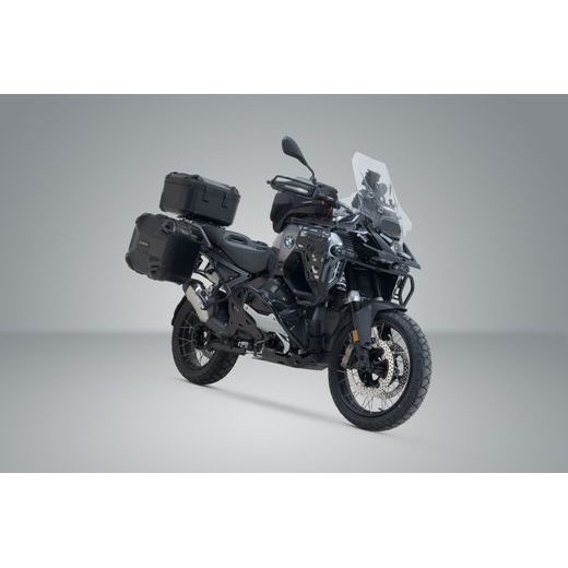SW MOTECH ADVENTURE SET DUSC BLACK. R 1300 GS ADV (24-). BMW TOP CASE HOLDER.
