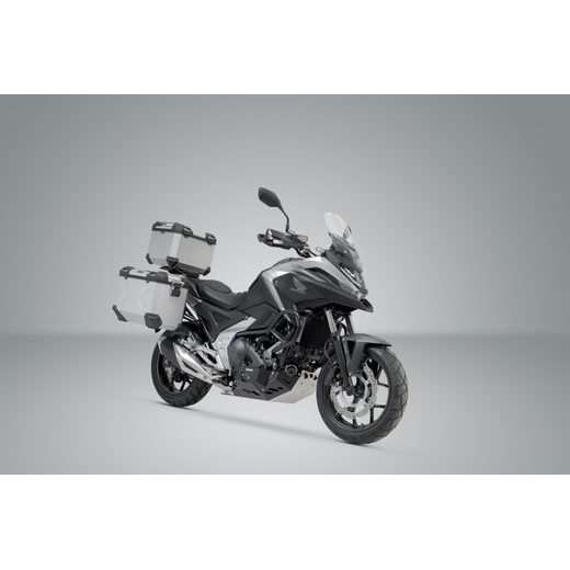 SW MOTECH ADVENTURE-SET LUGGAGE SILVER. HONDA NC750X / XD (20-).