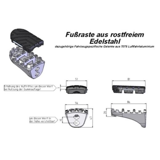 SW MOTECH MONTÁŽNÍ SADA PRO STUPAČKY ION, YAMAHA 700 TÉNÉRÉ (19-)