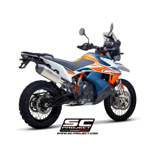 VÝFUKOVÝ SYSTÉM SC PROJECT PRO KTM - 790 ADVENTURE (2019 - 2020) - X-PLORER II MUFFLER, TITANIUM, WITH CARBON FIBER END CAP