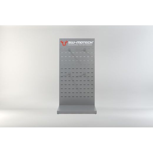 SW MOTECH SALES DISPLAY ROOM WITH MOUNTING TOPIC: PRO TANK BAGS AND ACCESSORIES.