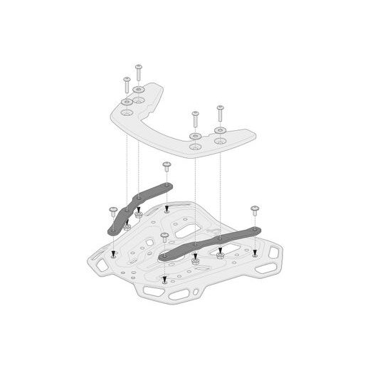 SW MOTECH SADA ADAPTÉRU PRO ADV.RACK NA KUFRY KRAUSER K-WING, HEPCO