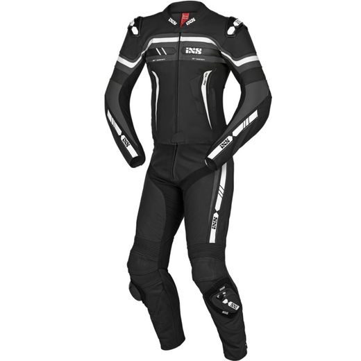 2PCS SPORT SUIT IXS LD RS-700 X70021 ČERNO-ŠEDO-BÍLÁ 52H