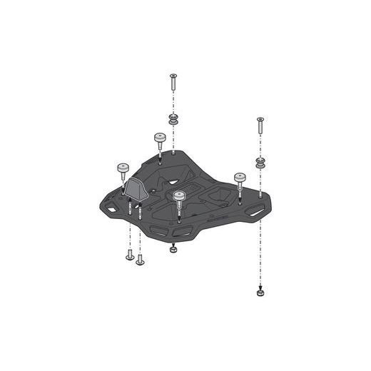 SW MOTECH DUSC L TOP CASE SYSTEM BLACK. 41 L. HARLEY-DAVIDSON ROAD GLIDE (24-).