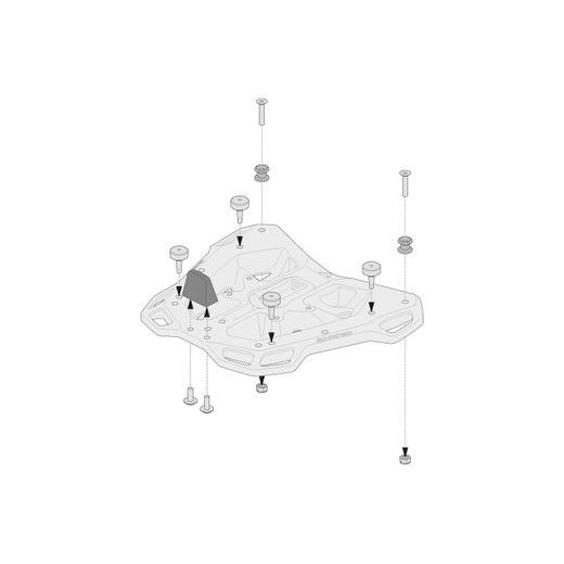 SW MOTECH SADA ADAPTÉRU PRO ADV.RACK NA KUFR SHAD.