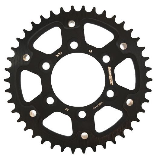 ŘETĚZOVÁ ROZETA SUPERSPROX STEALTH RST-1489:42-BLK ČERNÝ 42 ZUBŮ, 525